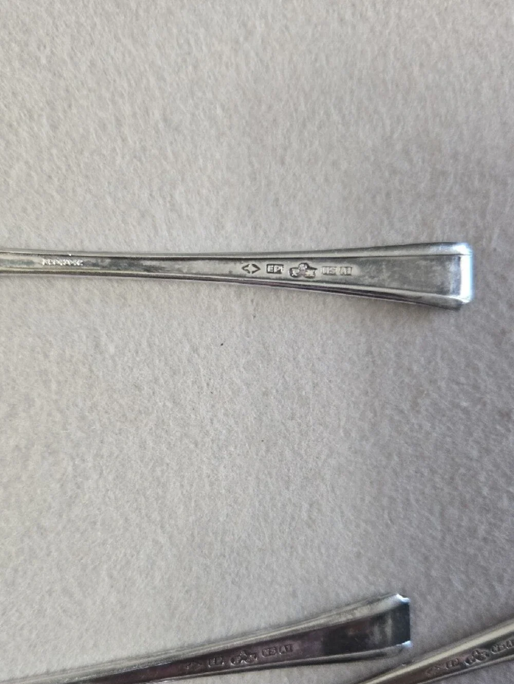 Art Deco Silverplate Soup Gumbo Spoon Set of 4 - Classic Flatware 5.25